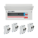 BG Circuit Protection 13 Way 100A Main Switch Consumer Unit SPD with RCBOs — consumer unit and RCBO bundle