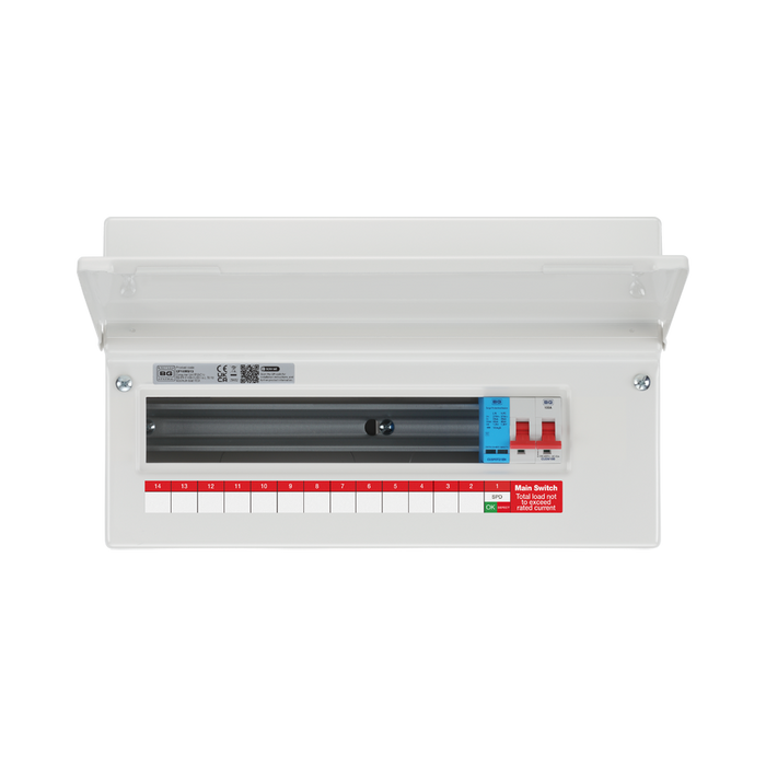 BG Circuit Protection 13 Way 100A Main Switch Consumer Unit with SPD CF16MS13 — product view 7