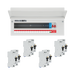 BG Circuit Protection 16 Way 100A Main Switch Consumer Unit SPD with RCBOs — consumer unit and RCBO bundle