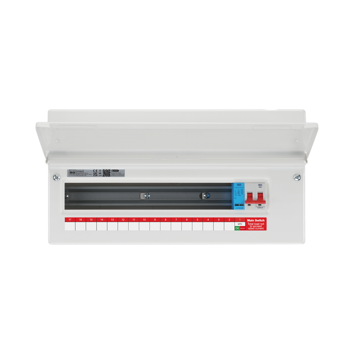BG Circuit Protection 16 Way 100A Main Switch Consumer Unit with SPD CF19MS16 — product view 2