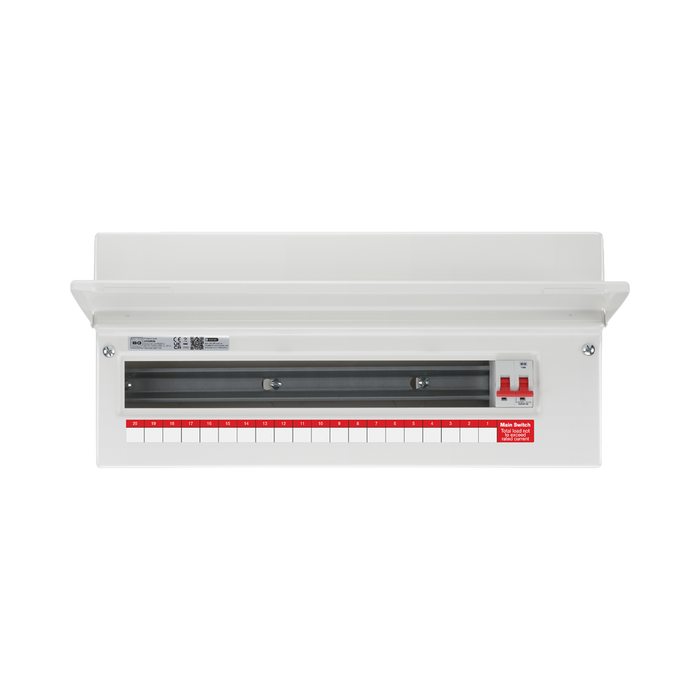BG Circuit Protection 20 Way 100A Main Switch Consumer Unit CF22M20