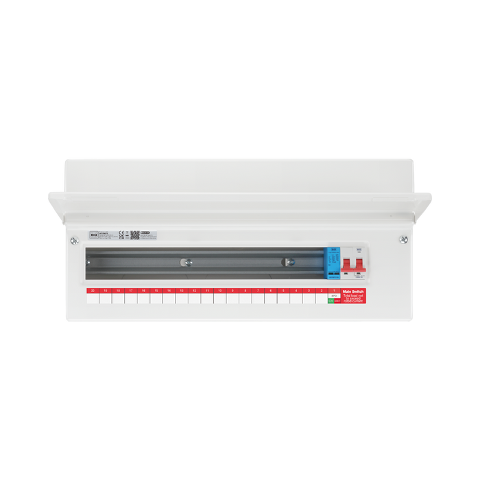 BG Circuit Protection 19 Way 100A Main Switch Consumer Unit with SPD CF22MS19 — product view 2