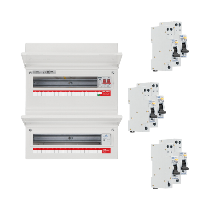 BG Circuit Protection 31 Way 100A Main Switch Consumer Unit SPD with RCBO's CF236MS31