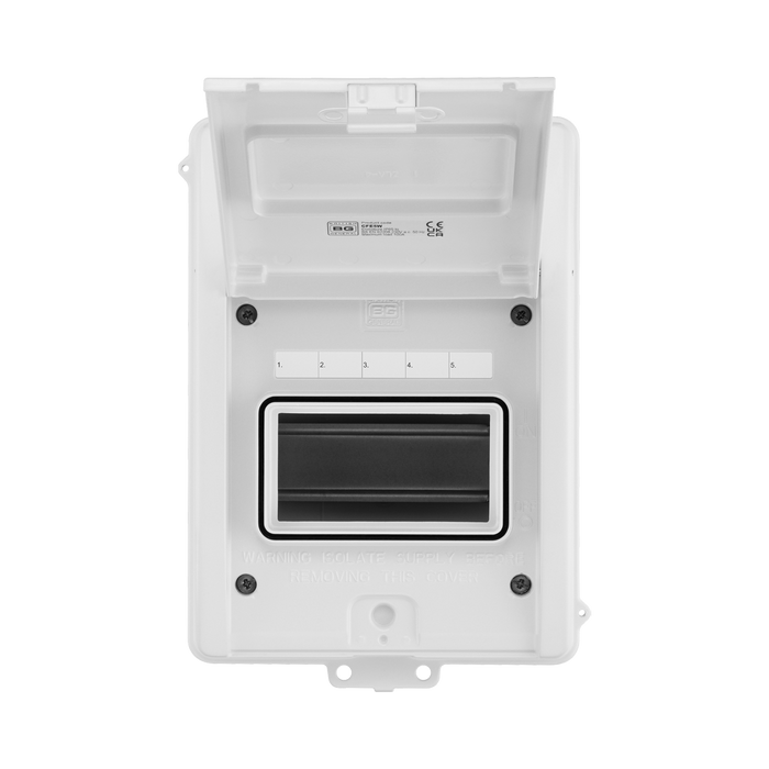 BG Circuit Protection 5 Module Empty Enclosure CFE5W