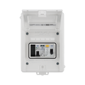 Sync Energy 5 Module Enclosure 40A 30mA RCD 40A MCB Type 2 SPD + 1 Spare Way White CFEV5AW