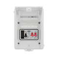 Sync Energy 5 Module Enclosure 100A Main Switch 40A 30mA Double Pole RCBO Type 2 SPD + 1 Spare Way White CFEV5RDAW