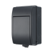 BG Electrical CFO5HP2G 20A heat-pump consumer unit in anthracite grey — angled view with cover closed