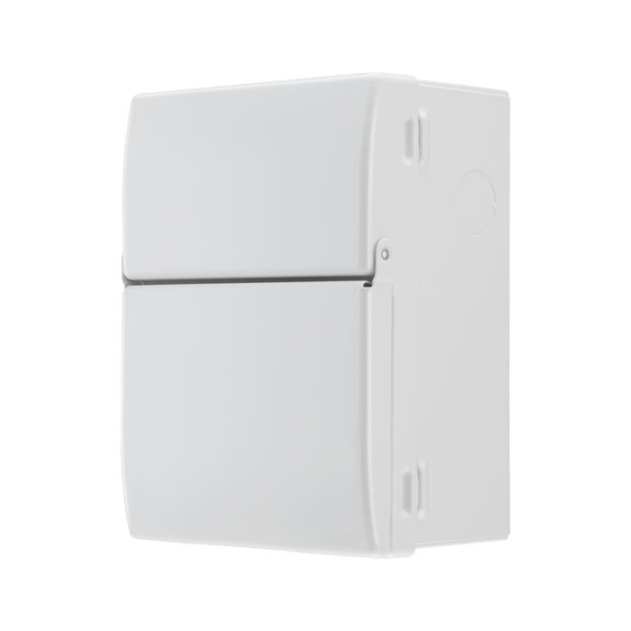 Sync Energy 5 Module Enclosure 100A Main Switch 40A 30mA Double Pole RCBO Type 2 SPD + 1 Spare Way CFUEV5RDA