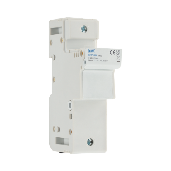BG Circuit Protection DIN Rail Mounted Fuse Holder CFUFH100