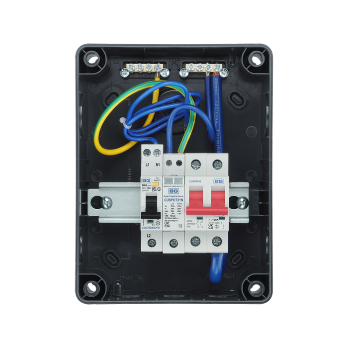 Sync Energy IP66 EV Kit with 100A Main Switch CP5MRDPS1G