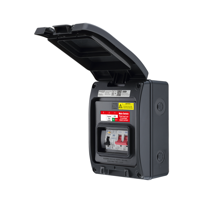 Sync Energy IP66 EV Kit with 100A Main Switch CP5MRDPS1G