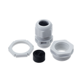 BG Circuit Protection 2x2.5mm Grey Plastic Gland Kit CPRGPF252