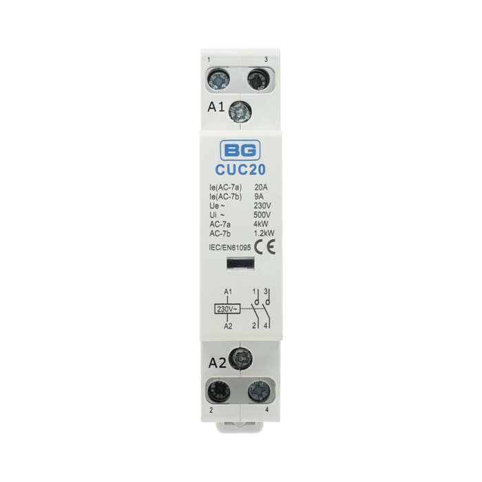 BG Circuit Protection  20A Double Pole Contactor CUC20