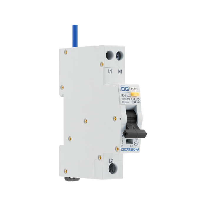 BG Circuit Protection Type A Double Pole B Curve RCBO 20A CUCRB20DPA