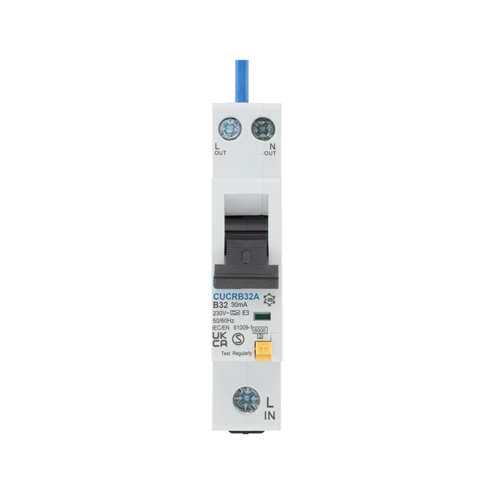 BG Circuit Protection Type A RCBO 32A CUCRB32A