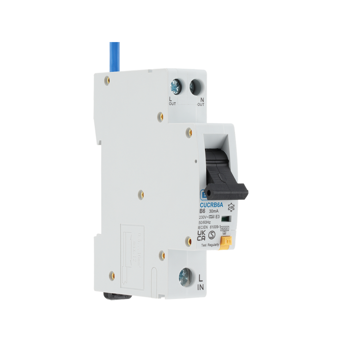 BG Circuit Protection Type A RCBO 6A CUCRB6A