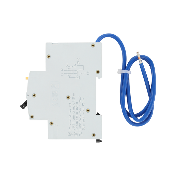 BG Circuit Protection Type A Double Pole C Curve RCBO 25A CUCRC25DPA