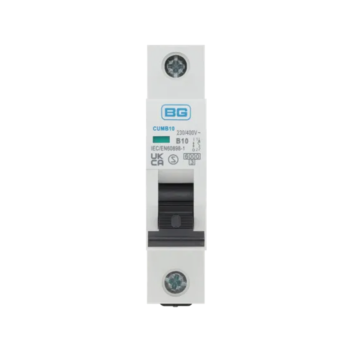 BG Circuit Protection B Curve MCB 10A CUMB10
