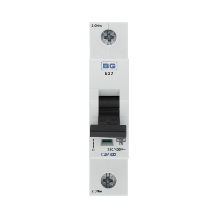 BG Circuit Protection B Curve MCB 32A CUMB32 — product view 2