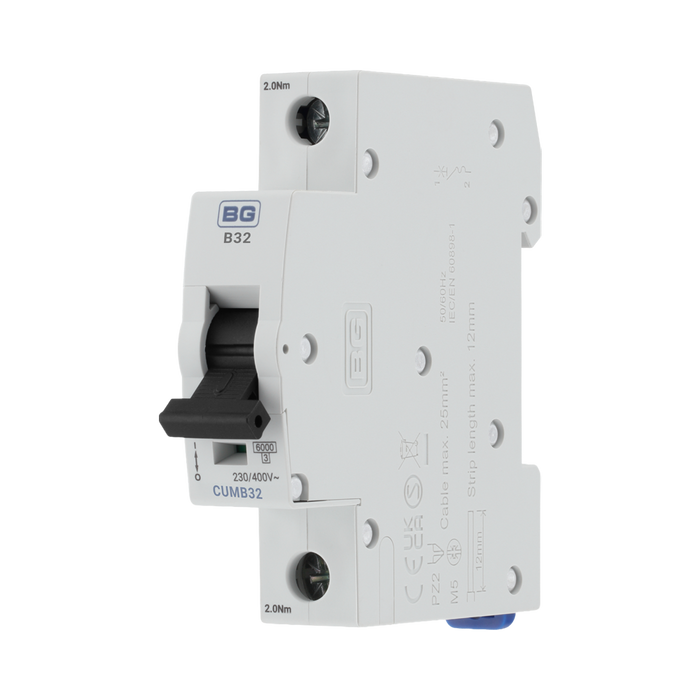 BG Circuit Protection B Curve MCB 32A CUMB32 — product view 3