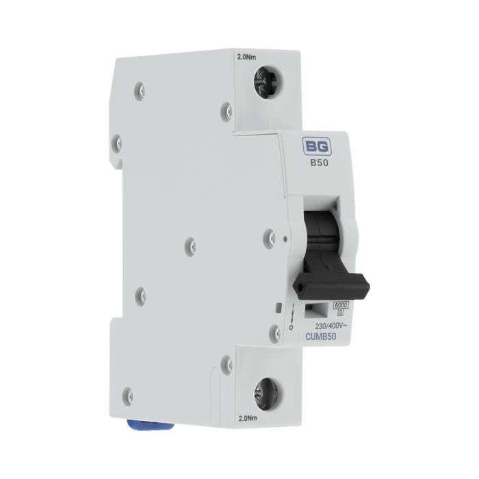 BG Circuit Protection B Curve MCB 50A CUMB50 — product view 4