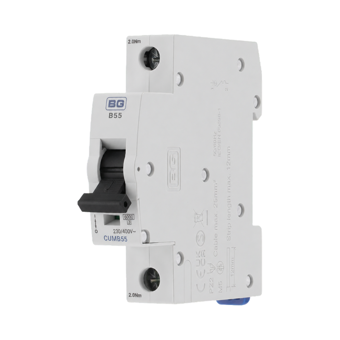 BG Circuit Protection B Curve MCB 55A CUMB55 — product view 3
