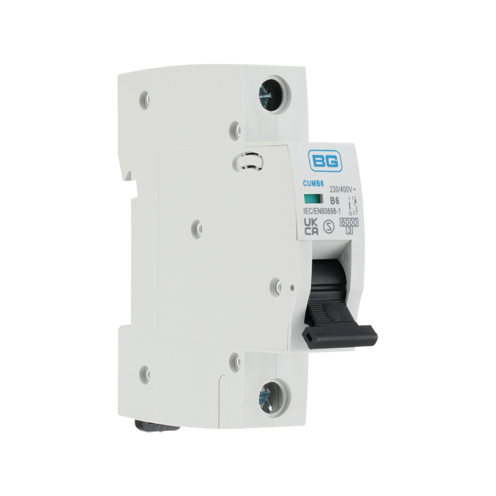 BG Circuit Protection B Curve MCB 6A CUMB6