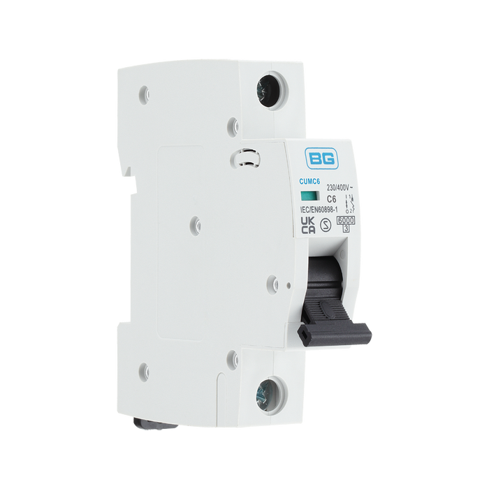 BG Circuit Protection C Curve MCB 6A CUMC6