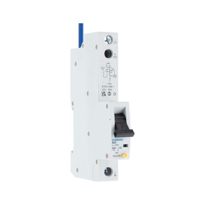 BG Circuit Protection Type A Tall RCBO 55A CURB55A