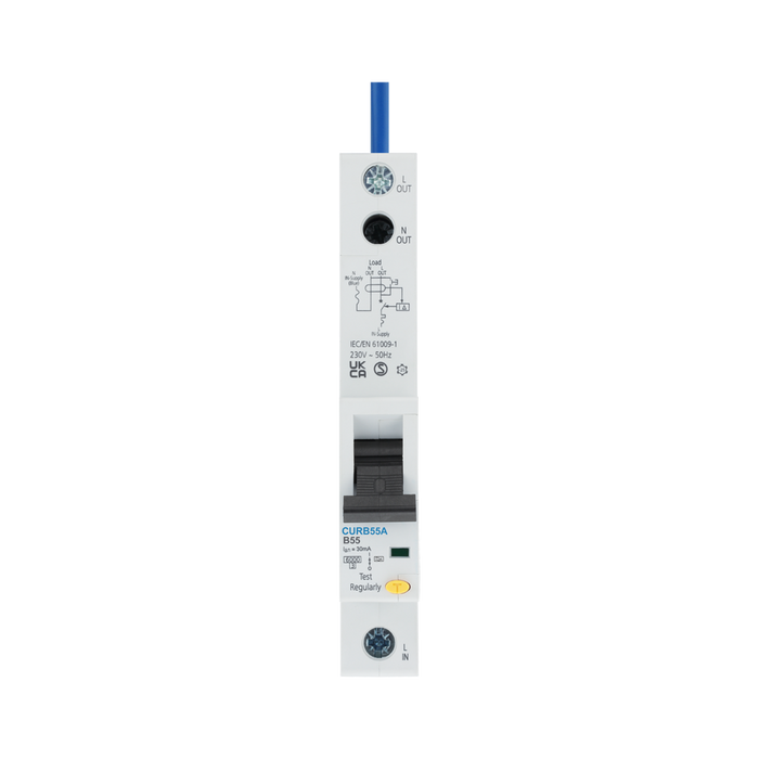 BG Circuit Protection Type A Tall RCBO 55A CURB55A