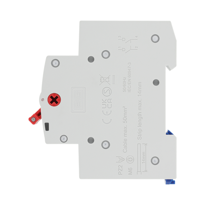 BG Circuit Protection  100A Double Pole Main Switch CUSW100 — product view 4