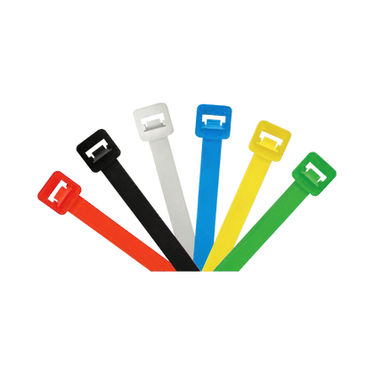 Unicrimp Black 200mm x 4.8mm Cable Tie Pk 100 QTB200S