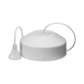 Knightsbridge 10AX 2 Way Pull Cord Switch Matt White 8300MW