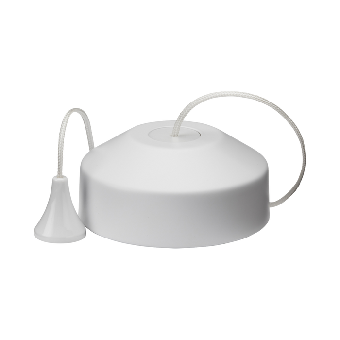 Knightsbridge 10AX 2 Way Pull Cord Switch Matt White 8300MW