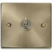 Click Deco Antique Brass 1G Toggle Switch VPAB421 Available from RS Electrical Supplies