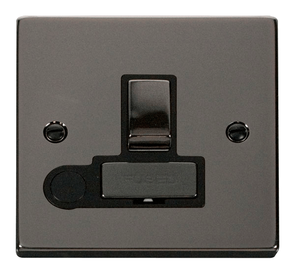 Click Deco Black Nickel 13A Switched Spur with Flex VPBN551BK