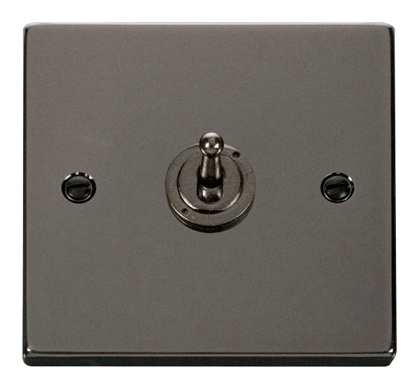 Click Deco Black Nickel 1G Toggle Switch VPBN421