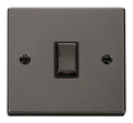 Click Deco Black Nickel 20A Double Pole Switch VPBN722BK