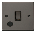 Click Deco Black Nickel 20A Double Pole Switch with Flex VPBN522BK