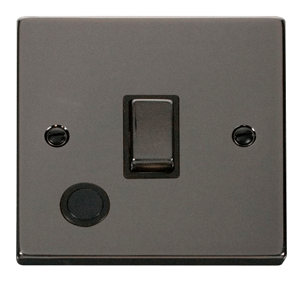 Click Deco Black Nickel 20A Double Pole Switch with Flex VPBN522BK