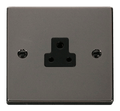 Click Deco Black Nickel 2A Unswitched Socket VPBN039BK