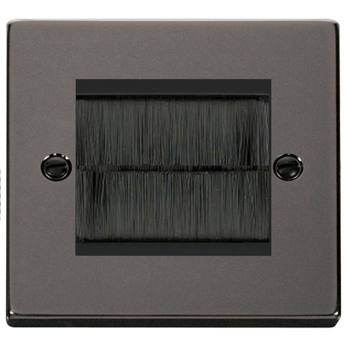 Click Deco Black Nickel 2G Cable Brush Outlet VPBNBRUSHBK