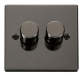 Click Deco Black Nickel 2G LED Dimmer Switch VPBN162