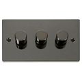 Click Deco Black Nickel 3G LED Dimmer Switch VPBN163