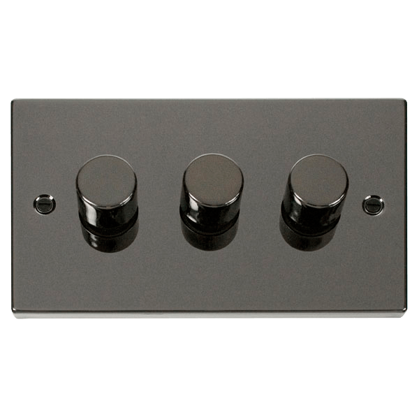 Click Deco Black Nickel 3G LED Dimmer Switch VPBN163