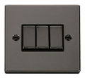 Click Deco Black Nickel 3G Light Switch VPBN413BK