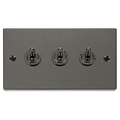 Click Deco Black Nickel 3G Toggle Switch VPBN423