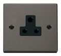 Click Deco Black Nickel 5A Unswitched Socket VPBN038BK