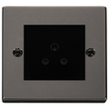 Click Deco Black Nickel 5A Unswitched Socket VPBN038MBK