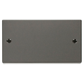 Click Deco Black Nickel Double Blank Plate VPBN061